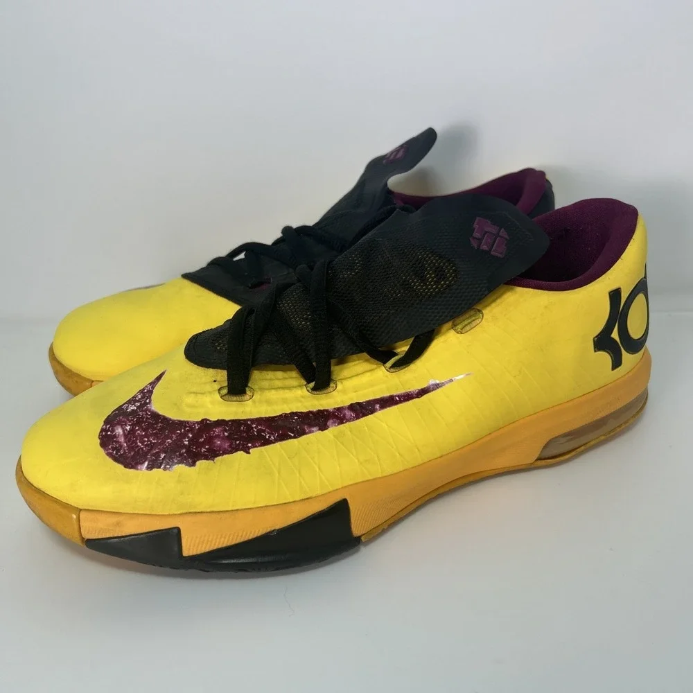 Nike KD Peanut Butter‎ Jelly Kids Sz 7Y, Women's Sz 8.5 Yellow/Purple 599477-801